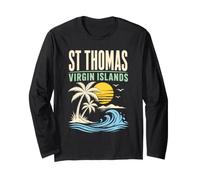 St Thomas Virgin Islands Beach Long Sleeve T-Shirt