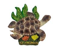 St.Thomas Virgin USA Creative Turtle Refrigerator Magnet 3D Travel Souvenir Fridge Decoration Magnetic Sticker Craft Collection