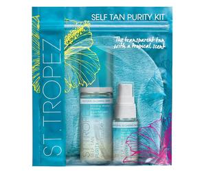 St.Tropez Self Tan Purity Starter Kit, Travel Size, Tanning Water Face Mist and Applicator Mitt, Vegan, Natural & Cruelty Free