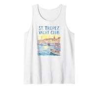St. Tropez Yacht Club Watercolor Tank Top