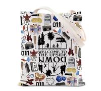 ST TV Show Merchandise Tote Bag 011 Eleven Gift Demogorgon Gift Monster Gift Friend Gift Welcome to The Upside Down Canvas Bag (Upside Down Tote)