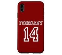 St. Valentines Day February 14th Varsity Typography Minimal Case for iPhone XS Max
