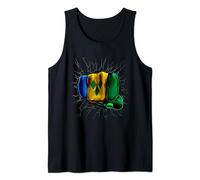 St Vincent Flag Shirt Vincentian Flag Fist Gift Tank Top