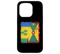 St. Vincent Grenada Half Flag Case for iPhone 15 Pro