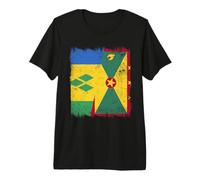 St. Vincent Grenada Half Flag Premium T-Shirt