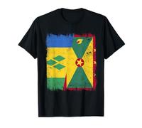 St. Vincent Grenada Half Flag T-Shirt