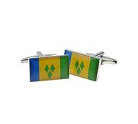 St Vincent & the Grenadines Flag Cufflinks