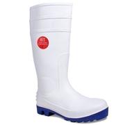 ST Workwear Mens Super Safety Wellingtons Wellies White UK 4