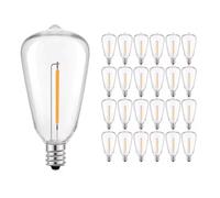 ST38 Low Voltage Light Bulb,DC 3V 12V 24V LED E12 Solar Replacement Bulbs for Off-Grid Solar Battery Systems RVs Marine Lighting