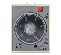 ST3PA-A Compatible Adjustable Power On Timer with 4 Delay Ranges, 8-Pin Terminal, Rustproof Long Life, AC220V