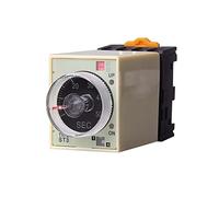 ST3PA-A Time Relay with Base Socket ST3P A-A/B/C/D/E/F/G AC 220V 110V 380V Power On Delay(A-E(60S 10M 60M 6H)