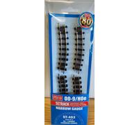Peco Setrack ST-403 No.1 Standard Curves – Pack of 8 – OO-9 Gauge