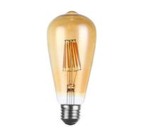 ST64 E27 Screw 8W Vintage Style LED Filament Dimmable E27 Unique Designer Style Amber Squirrel Cage Steampunk Light Bulb