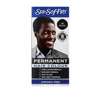 Sta Sof Fro Permanent Black Hair Dye for Men - Cream Formula, Jet Black Hair Color