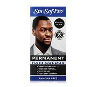 Sta Sof Fro Permanent Black Hair Dye for Men - Cream Formula, Natural Black Hair Color