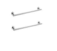 Sta Steel Bathroom Accessories Set Towel Holder Toilet Paper Holder Towel Ring Bathrobe Hook Towel Rack Bar Round Brushed Finish Bathroom Hardware Kit 60cm Length 4 Pieces