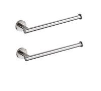 Sta Steel Bathroom Accessories Set Towel Holder Toilet Paper Holder Towel Ring Bathrobe Hook Towel Rack Bar Round Brushed Finish Bathroom Hardware Kit 60cm Length 4 Pieces (Towel Holder 2 Ch