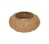 Staart Teamson Pets Indoor Wicker Cat or Small Dog Bed, Tan/Cream | Bowl Shaped Lounger Basket, Removable Washable Cushion, Neith Collection