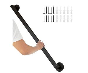 Staase il 1.2m-4.2m | Wall-Mounted Safe Banister Rail for Indoor Stairs | Grab Bar & Foot Rail for Secure Hand Support | 17ft (510cm) Length