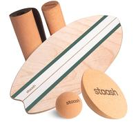 STAASH® Balance board trainer - incl. 2 accessories + FREE Videos Training Program (Green)