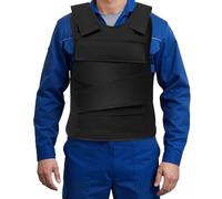 Stab Proof Anti Vest, Outdoor Military Tactical Vest Front and Back Tactical Adjustable Concealed Resistant Armour Vest with Anti-Cut Gloves and Storage Pockets for Body Protect