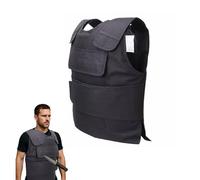 Stab Proof Vest for Men, Adjustable Tactical Vest with 54 Tungsten Steel Plates, Oxford Fabric Bulletproof/Stab Vests for Security Guards, Police, and Personal Protection