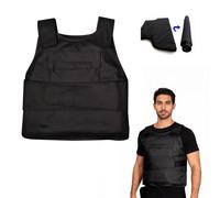 Stab Protection Vest with Soft Inner Lining, Adjustable Stab Proof Vest Men with 40 Layer Polyethylene Fibre, Storage Bag, Protective Vest Protects the Chest and Back for Security, Outdoor Activities