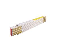 Stabila 01128 600 Series 617 Folding Rule - White/Yellow - 2m