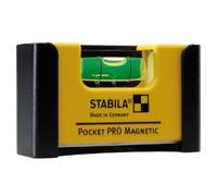 Stabila 11901 Magnetic Pocket Level PRO with Holster Yellow | Compact mini level tool for precision work; fits in pocket or toolbelt; great for tight spaces