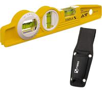 Stabila 16670/0 25 cm"Torpedo Type 81 SV REM W360" Spirit Level with Bag - Yell