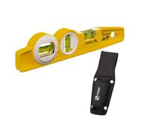 Stabila 16670/0 25 cm"Torpedo Type 81 SV REM W360" Spirit Level with Bag - Yellow/Black