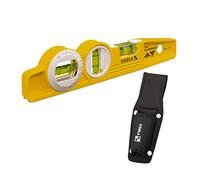 Stabila 16670/0 25 cm 'Torpedo Type 81 SV REM W360' Spirit Level With Bag - Yellow/Black