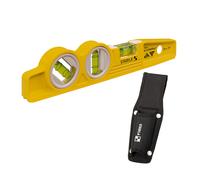 Stabila 16672/4 25 cm"Torpedo Type 81 SV REM W45" Spirit Level with Bag - Yellow/Black