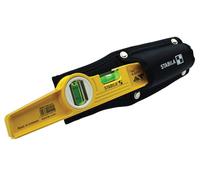 Stabila Type81SREM 25cm/10-inch Rare Earth Magnetic Spirit Level with Holster, Yellow/Black