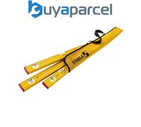 STABILA Pro Set 80 AS 4-Piece Spirit Level Set: 120 cm / 60 cm / 30 cm / Bag, Reinforced Aluminium Profile, Integrated Non-Slip Stopper, Made in
