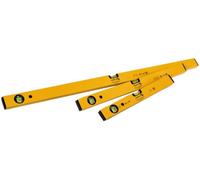 Stabila 70 Single Plumb Box Section Spirit Level Set - 3 Piece Precision Tool