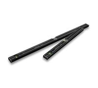 STABILA 80 AS Dark Shadow 2-Piece Spirit Level Set 60 cm / 100 cm Elegant Anthracite Matt Coating, Reinforced Aluminium Profile, Integrated Slip Stopper, Made in Germany
