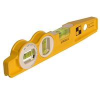 Stabila 16670/0 25 cm 'Torpedo Type 81 SV REM W360' Spirit Level With Bag - Yellow/Black