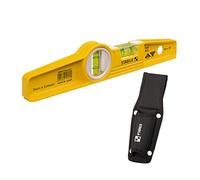 Stabila 81s-10hl Level 250cm/10in and Holster 2501 [Non magnetic] Yellow/Black