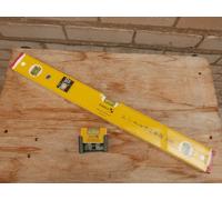 STABILA 96/2 24" HEAVY DUTY RIBBED DOUBLE PLUMB SPIRIT LEVEL + 17768 PRO POCKET