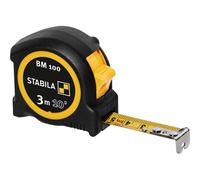 Stabila BM 100 Compact Tape Measure Imperial & Metric 3m 19mm