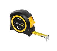 Stabila 19568 BM 100 Tape Measure 5m ABS Grip Shock-Absorbing Comp...