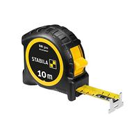 STABILA BM 300 10m Pocket Tape Measure with Double Sided 1000 Scale Shatterproof PC/ABS Case SPIKES Hook Belt Clip MIDI Accuracy