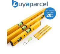 70-2 Double Plumb Spirit Level Pack 30cm 60cm & 180cm