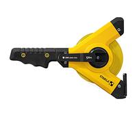 Stabila Frame Tape Measure LBM 1000 STEEL, 50 m, Steel Measuring Tape with Metric Scale and Nylon Wrap Coating, Universal Hook, Shatterproof Frame, MID Accuracy, LBM 1000, 50 m, Black/Yellow