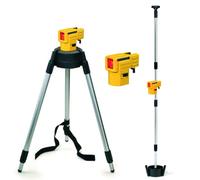 STABILA LAX50 Self Levelling Cross Line Laser Level +Tripod/Telescopic Pole Kit
