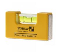 Stabila Pocket PRO Magnetic Rare Earth Mini Spirit Level With Belt Holster