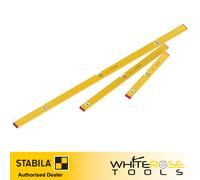 STABILA Pro Set 80 AS 3-Piece Spirit Level Set 180 cm / 100 cm / 60 cm / Bag Reinforced Aluminium Profile Integrated Slip Stoppers Made in Germany Yellow