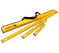 Stabila PRO Set 80 AS Spirit Levels, 48″ (120 cm) / 24″ (60 cm) / 12″ (30 cm) with Carrying Case