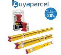 Stabila R-Type 3 Piece 60-180cm Builders Pro Spirit Levels +Replacement Ends